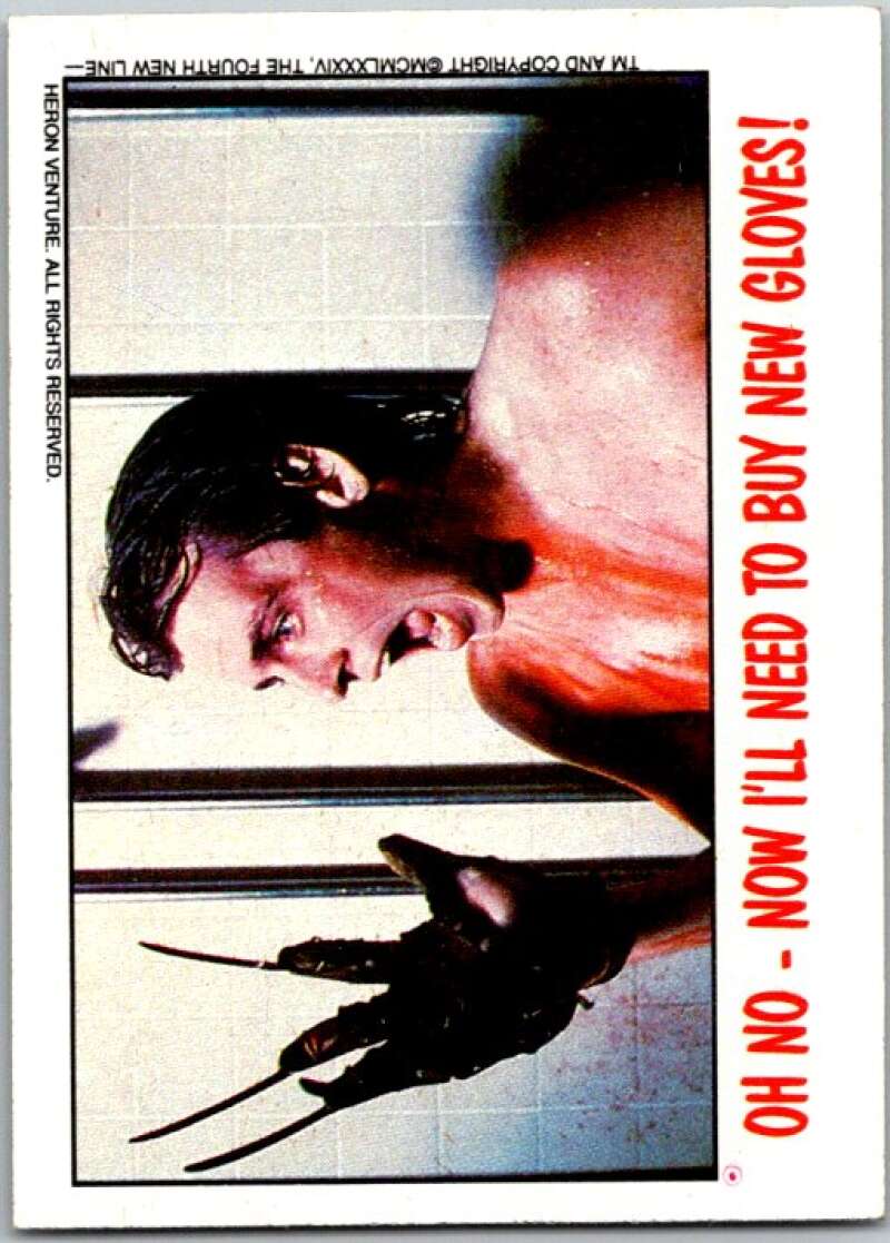 1988 Topps Fright Flicks #33 Oh No Now I'll Need to Buy New Gloves V46788