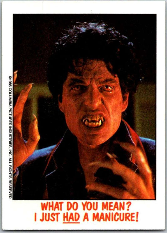 1988 Topps Fright Flicks #36 What Do You Mean I Just Had a Manicure   V46789