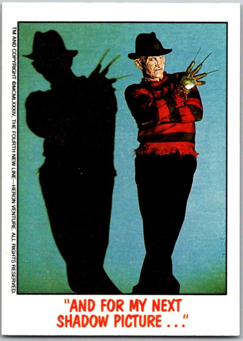 1988 Topps Fright Flicks #75 And for My Next Shadow Picture V46792
