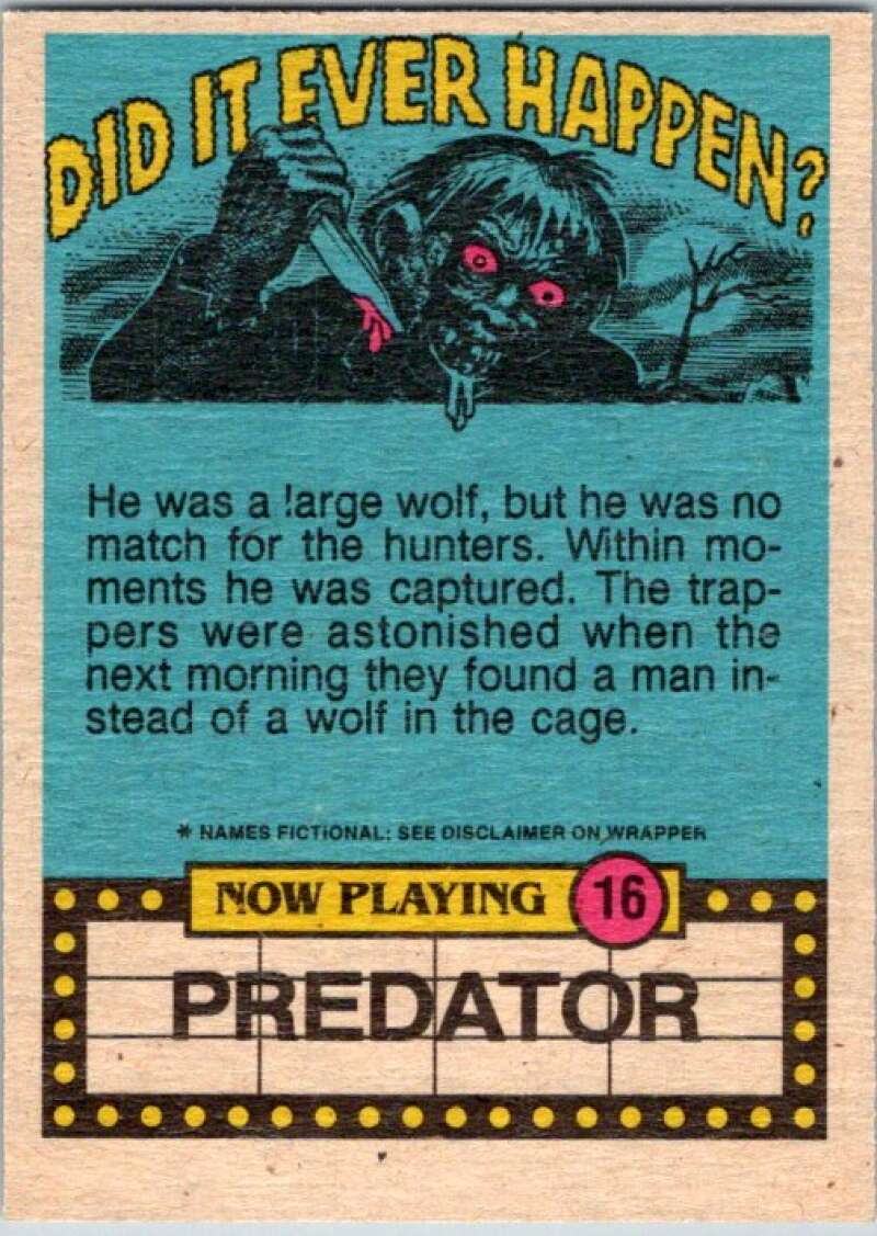 1988 OPC Fright Flicks #16 Hi! I'm the New Babysitter V46805