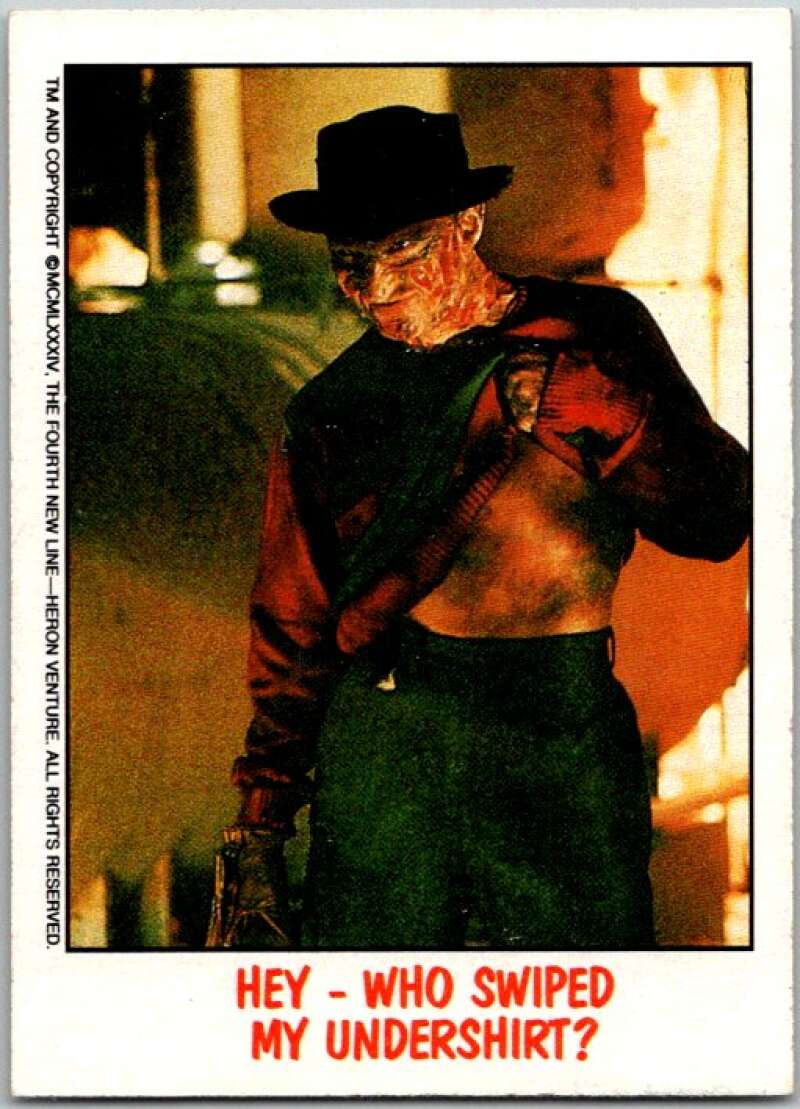 1988 OPC Fright Flicks #18 Hey Who Swiped My Undershirt V46806