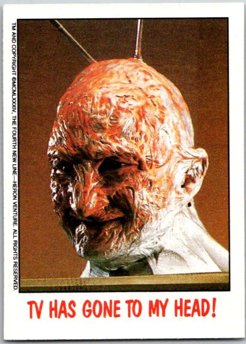 1988 OPC Fright Flicks #49 TV Has Gone To My Head V46818