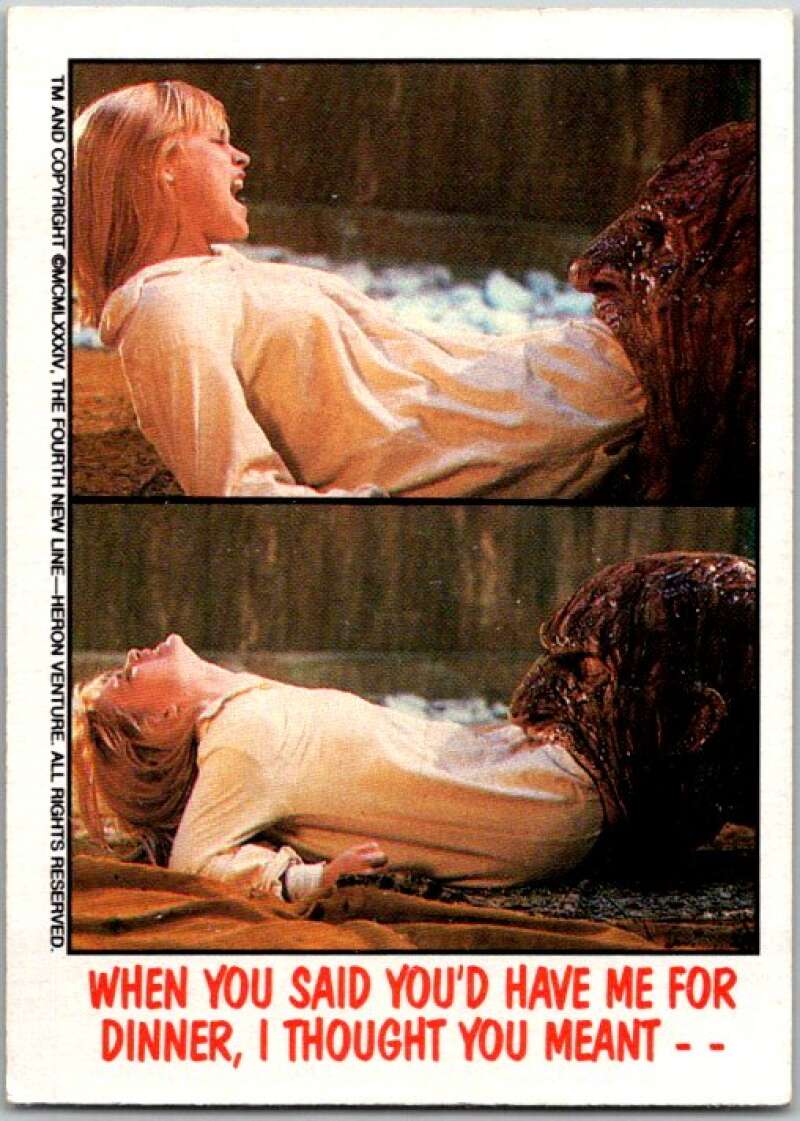 1988 OPC Fright Flicks #52 Said You'd Have Me for Dinner/I Thou V46822