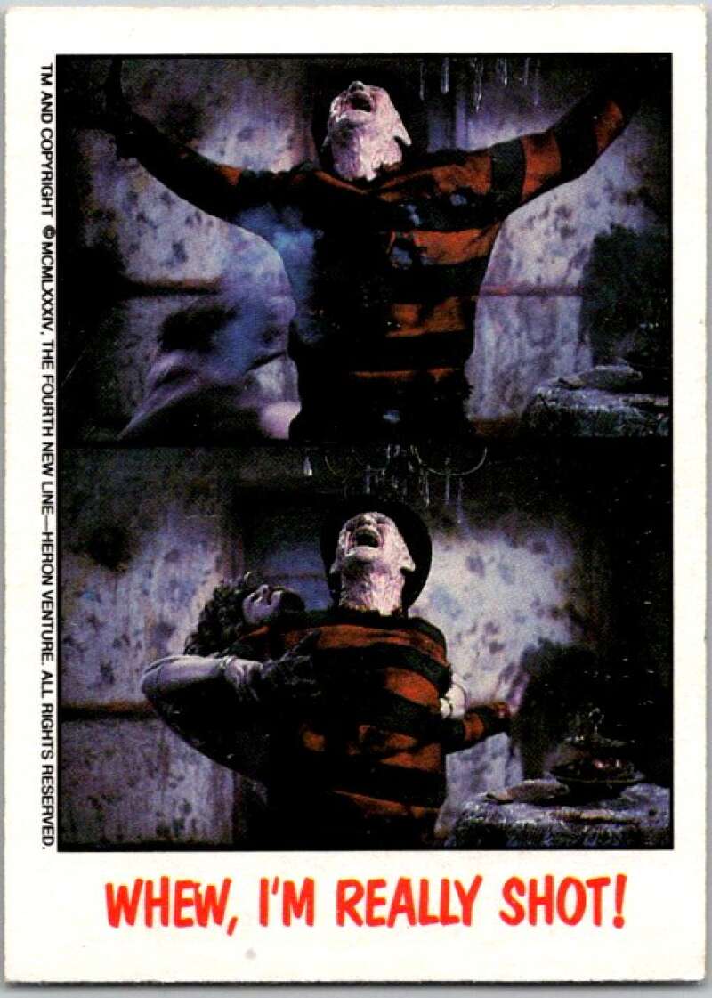 1988 OPC Fright Flicks #61 Whew/I'm Really Shot V46825