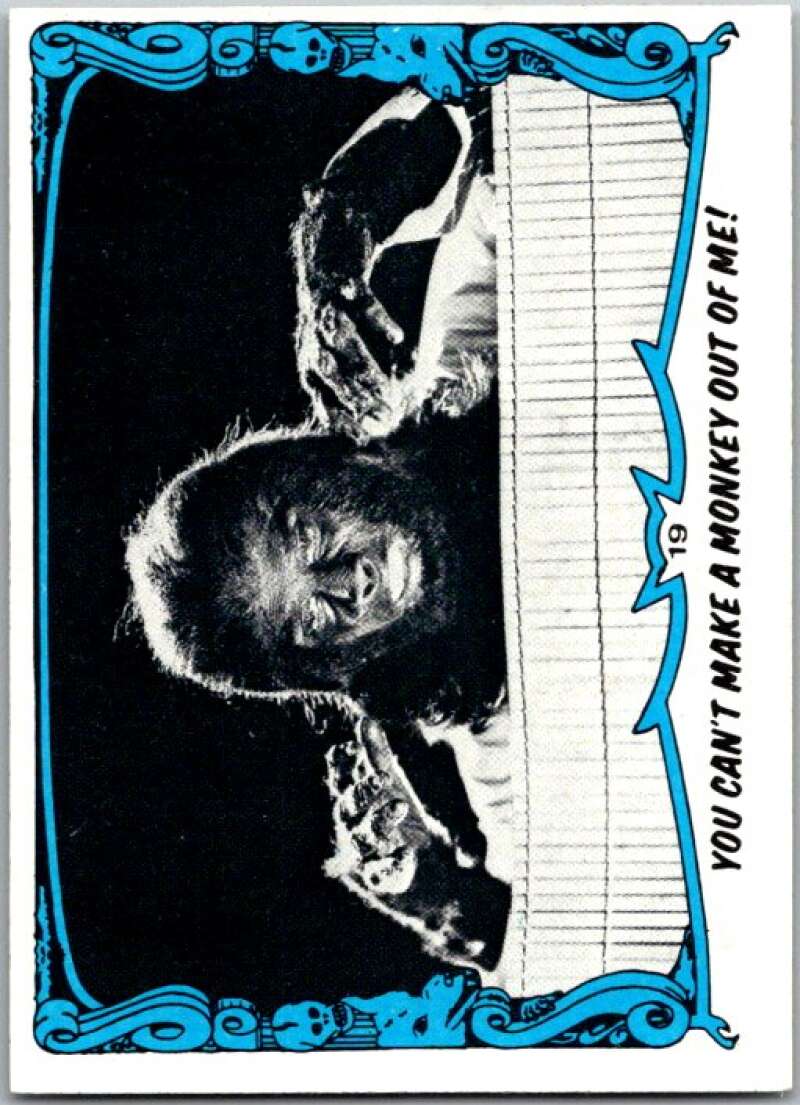1980 You'll Die Laughing Creature #19 Can't Make A Monkey Out Of Me! V46880