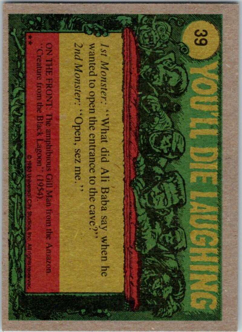 1980 You'll Die Laughing Creature #39 Who Stole My Rubber Duck? V46907