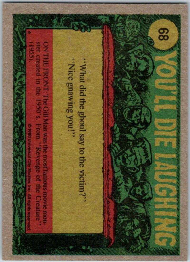 1980 You'll Die Laughing Creature #68 Hey Baby- Let's Boogie! V46942