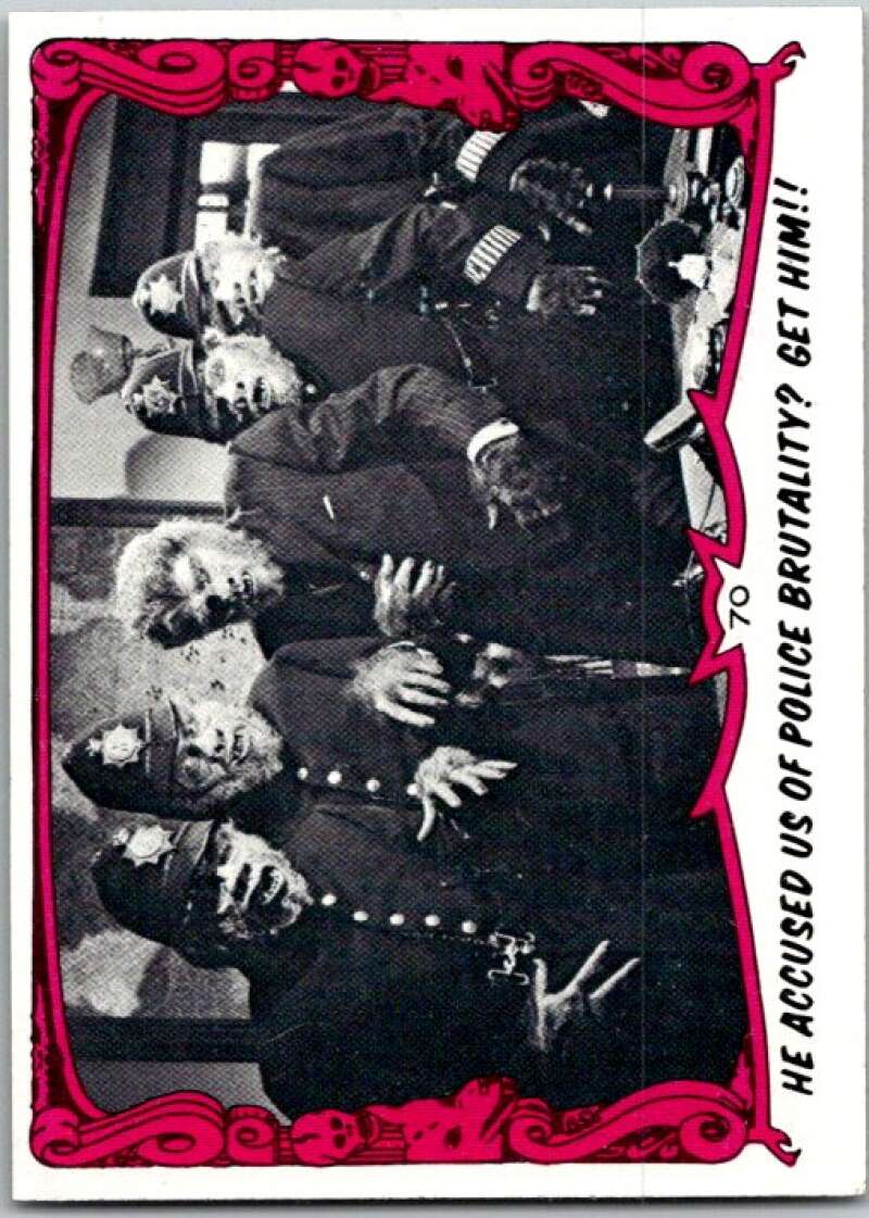 1980 You'll Die Laughing Creature #70 Accused Us Of Police Brutality? V46945