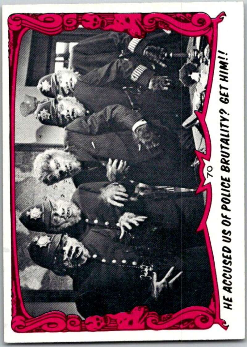 1981 You'll Die Laughing Creature #70 Accused Us Of Police Brutality? V46946
