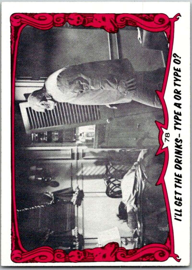 1980 You'll Die Laughing Creature #78 Drinks- Type A Or Type O? V46954