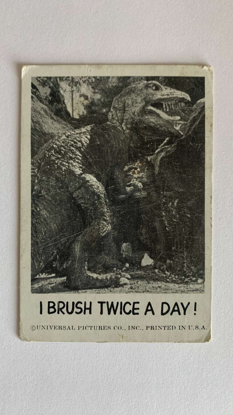 1961 Leaf Spook Stories #3 I brush twice a day V46969