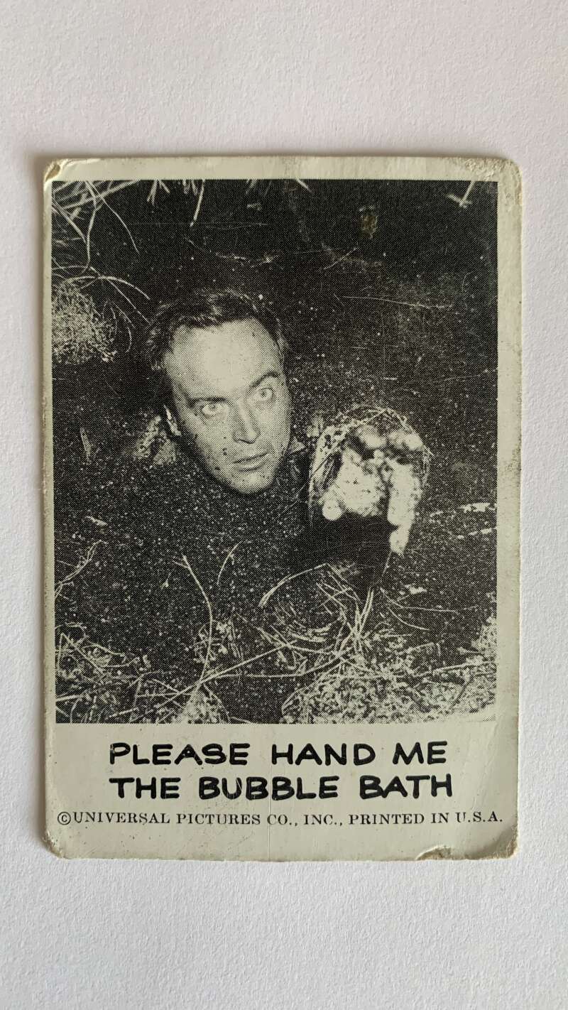 1961 Leaf Spook Stories #12 Please hand me the bubble bath V46975