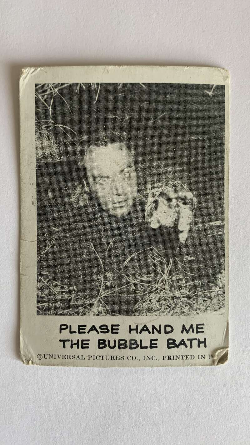 1961 Leaf Spook Stories #12 Please hand me the bubble bath V46976