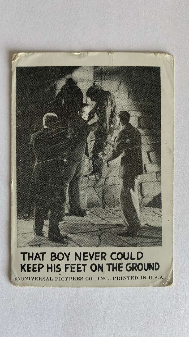 1961 Leaf Spook Stories #19 That boy never keep his feet on ground V46985