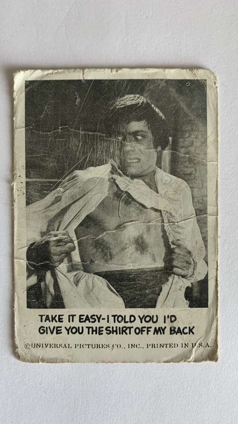 1962 Leaf Spook Stories #20 Take it easy told you I'd give you shirt V46987