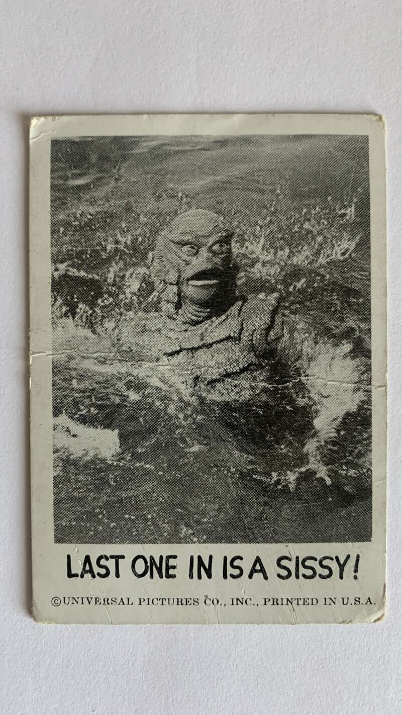 1961 Leaf Spook Stories #22 Last one in is a sissy V46988