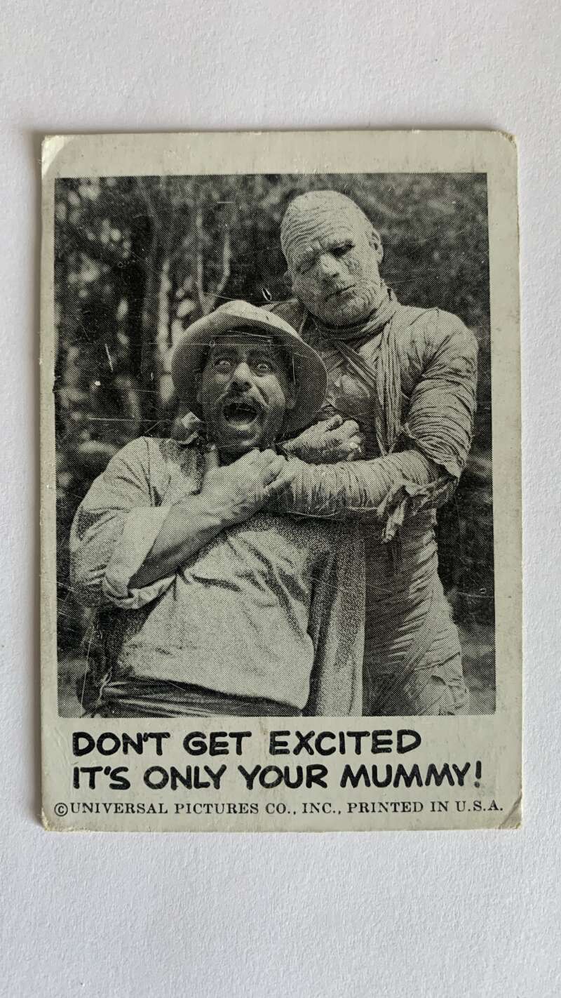 1961 Leaf Spook Stories #23 Don't get excited it's only your mummy V46989