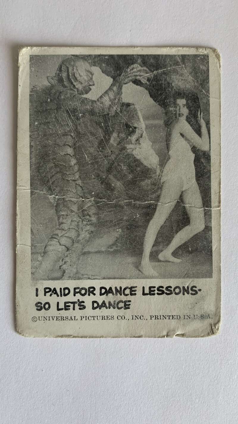 1961 Leaf Spook Stories #28 I paid for dance lessons so let's dance V46993