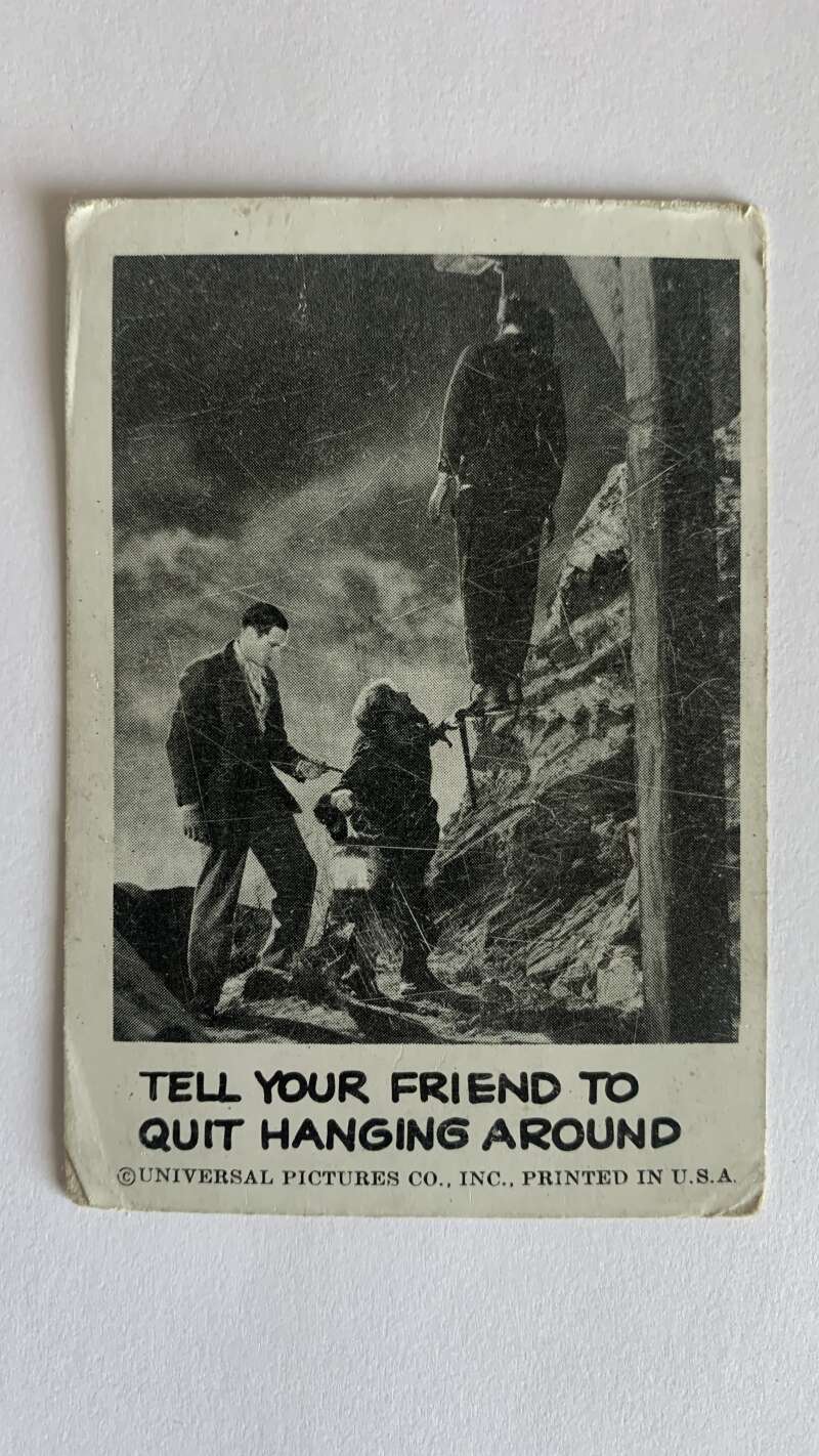 1961 Leaf Spook Stories #29 Tell your friend to quit hanging around V46996