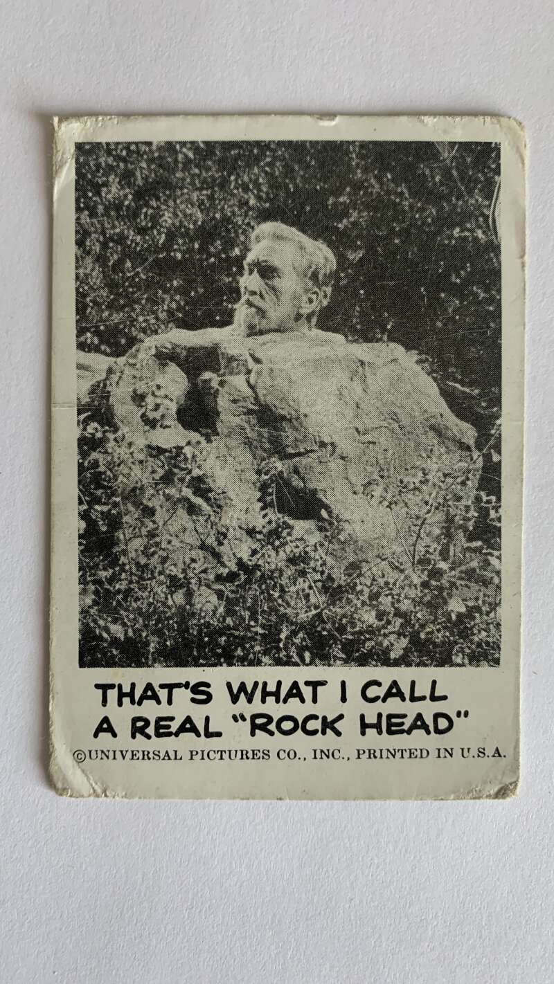 1961 Leaf Spook Stories #31 That's what I call a real rock head V46998