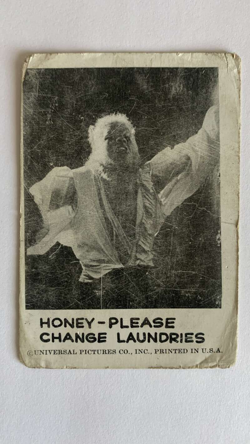1961 Leaf Spook Stories #35 Honey Please change laundries V47001