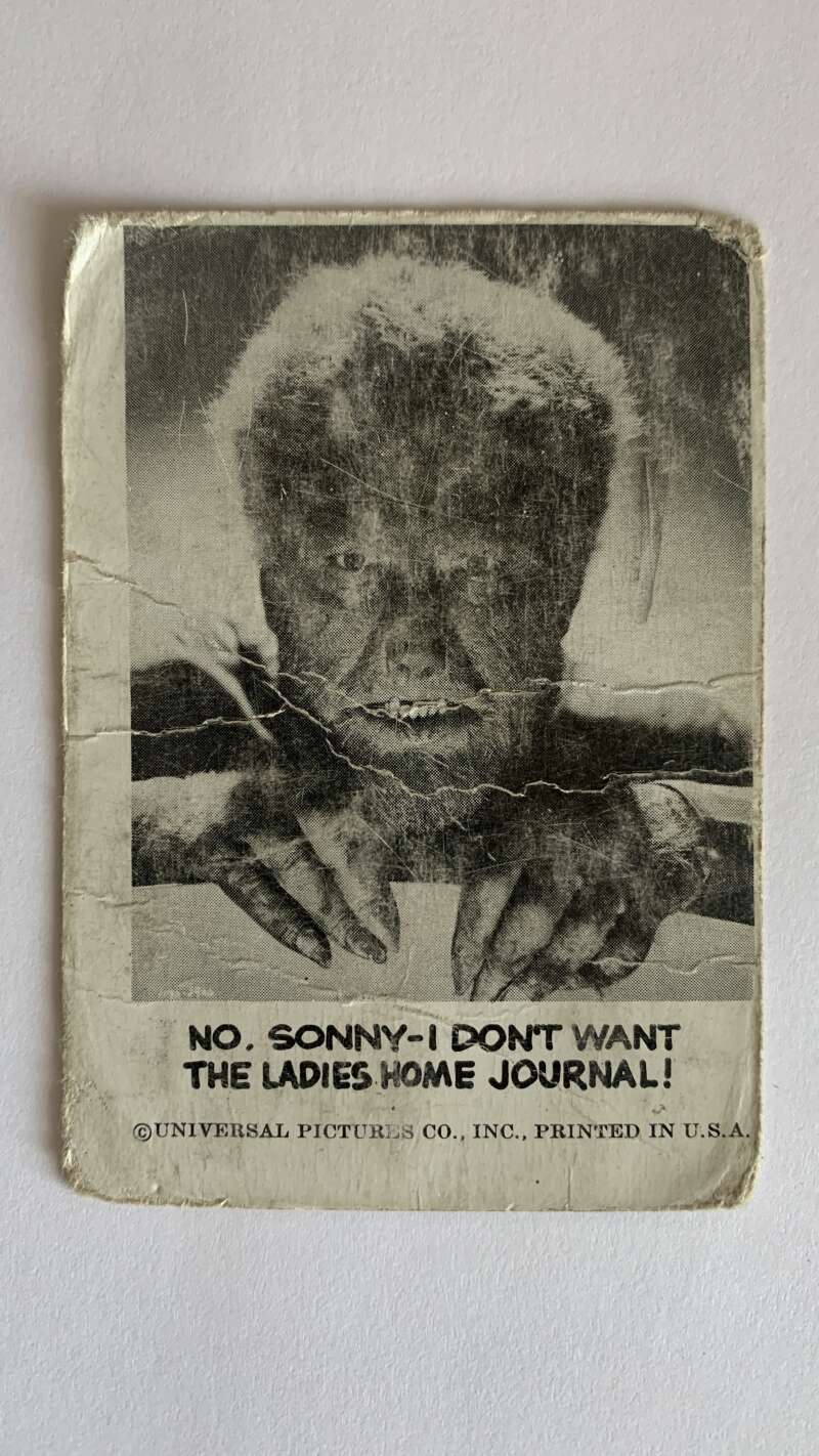 1961 Leaf Spook Stories #37 SonnyI don't want the Ladies Journal V47002