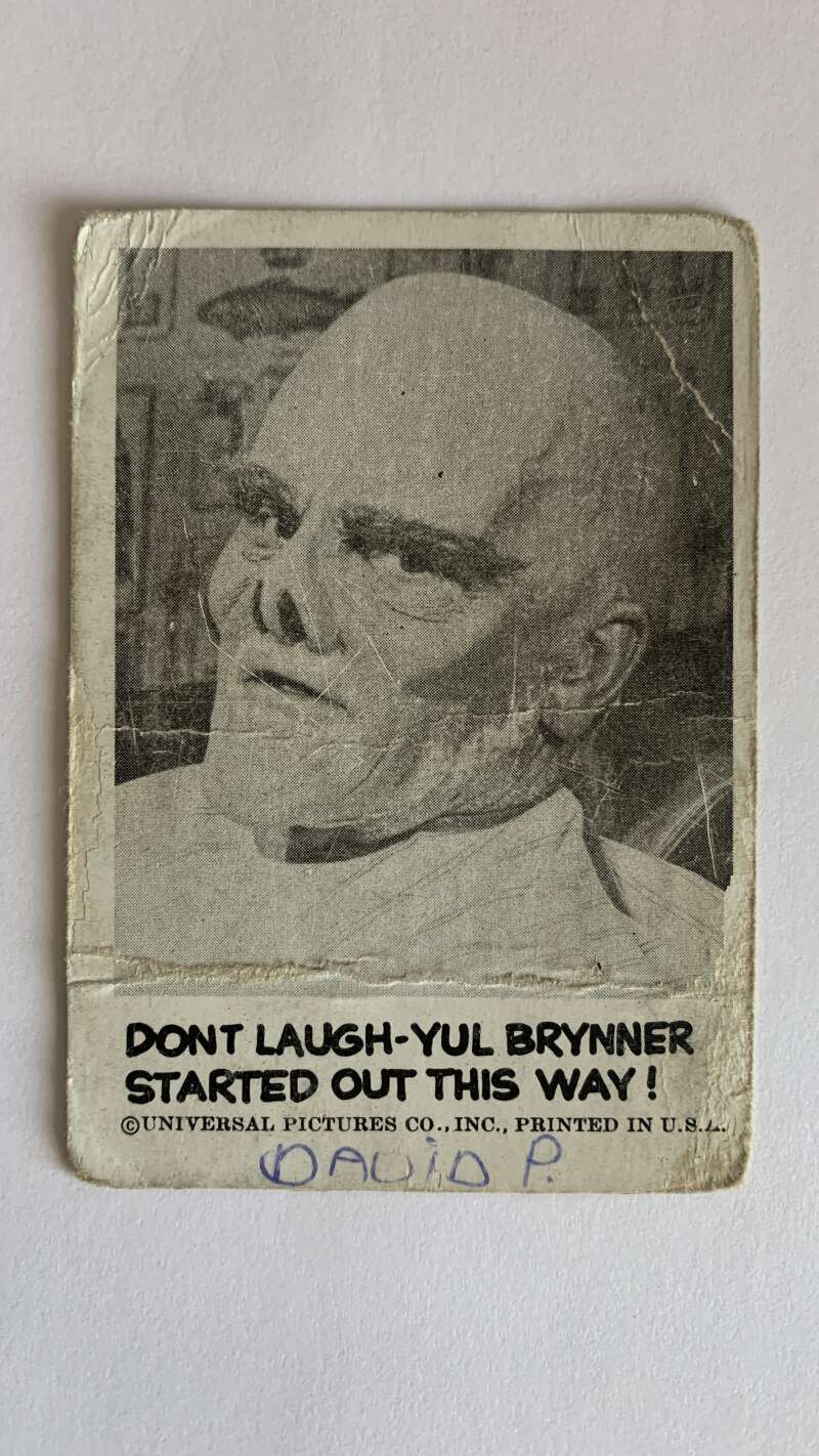 1961 Leaf Spook Stories #39 Don't laugh Yul Brynner started out this way V47004