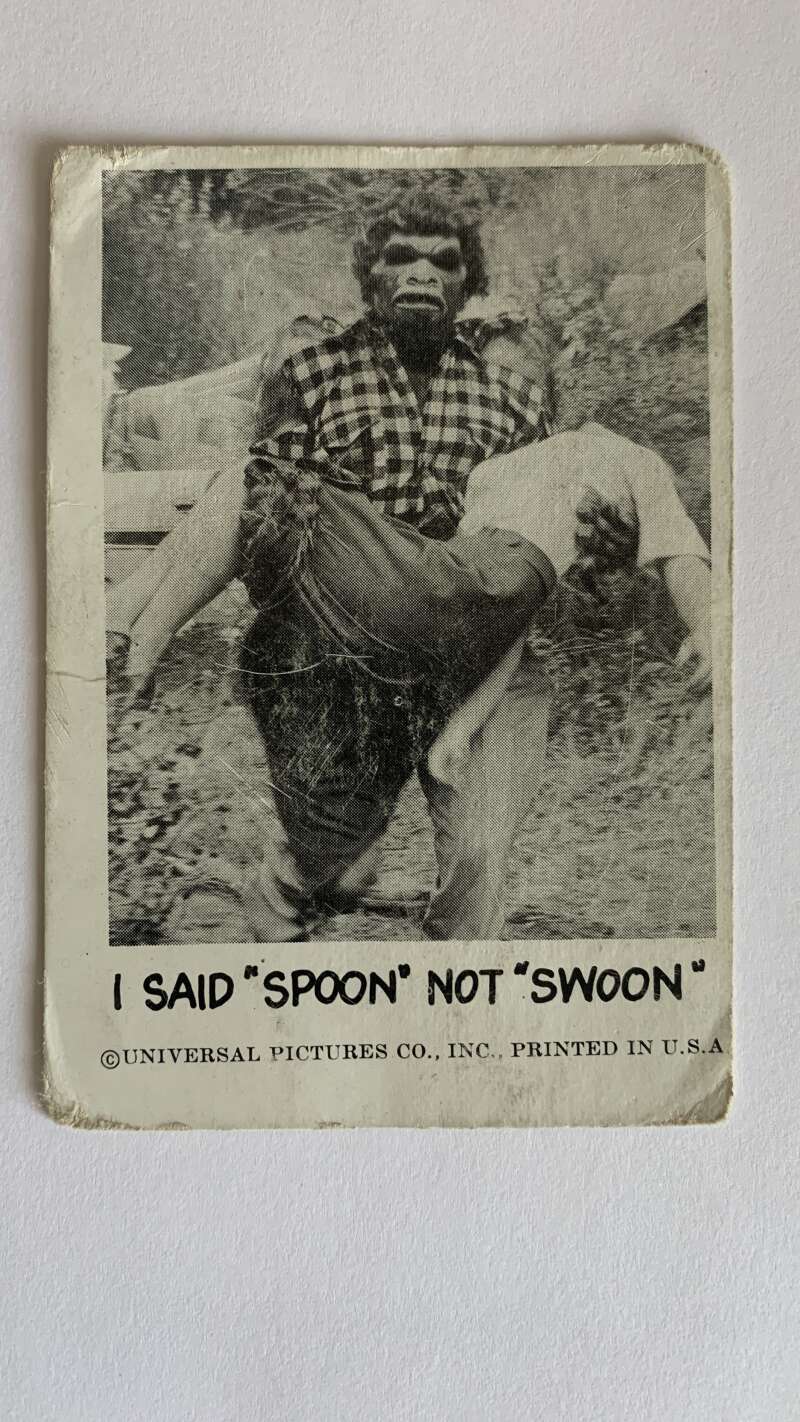 1961 Leaf Spook Stories #43 I said spoon not swoon V47008