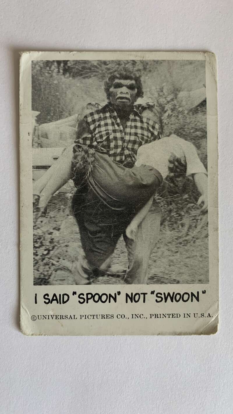 1961 Leaf Spook Stories #43 I said spoon not swoon V47009