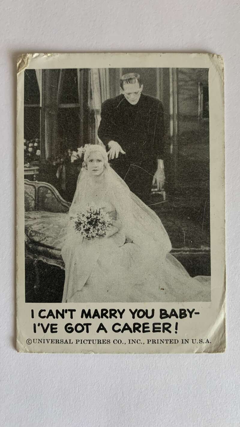 1961 Leaf Spook Stories #45 I can't marry you Baby I've got a career V47012