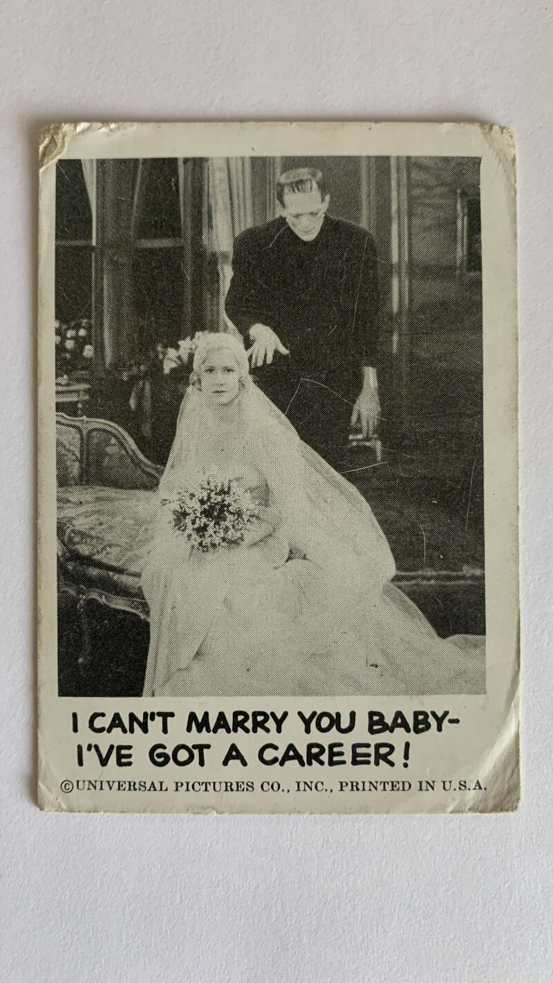 1961 Leaf Spook Stories #45 I can't marry you Baby I've got a career   V47012