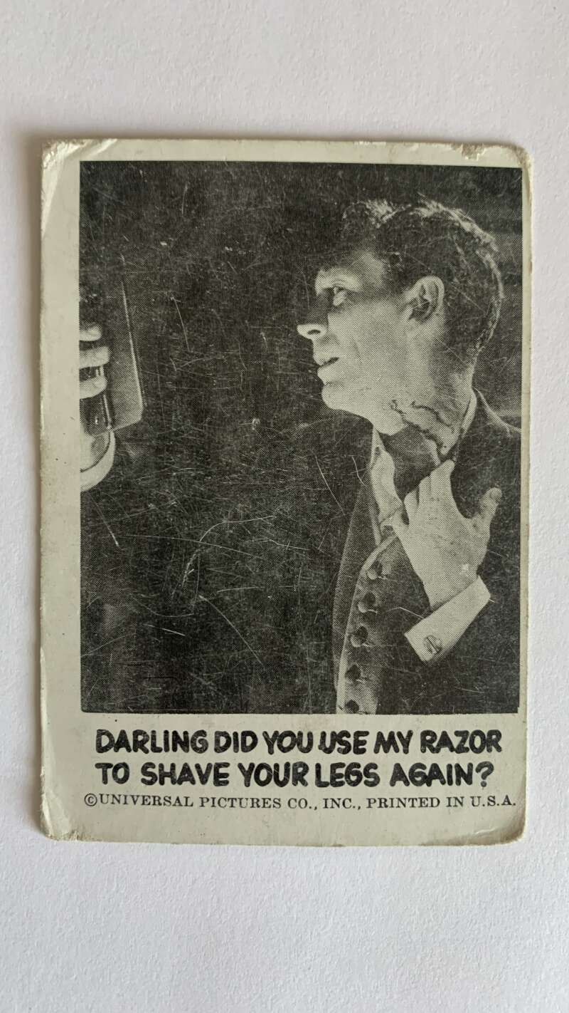 1961 Leaf Spook Stories #54 did you use my razor shave your legs V47021