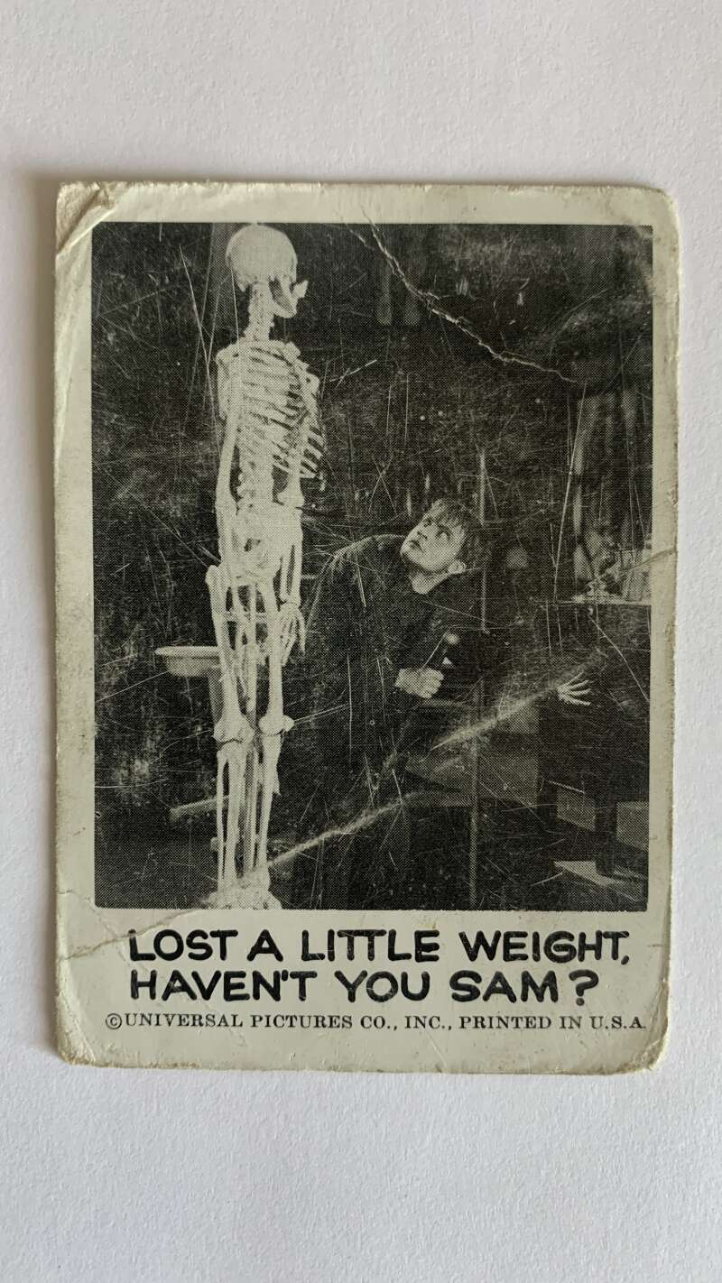 1961 Leaf Spook Stories #56 Lost a little weight haven't you Sam V47023