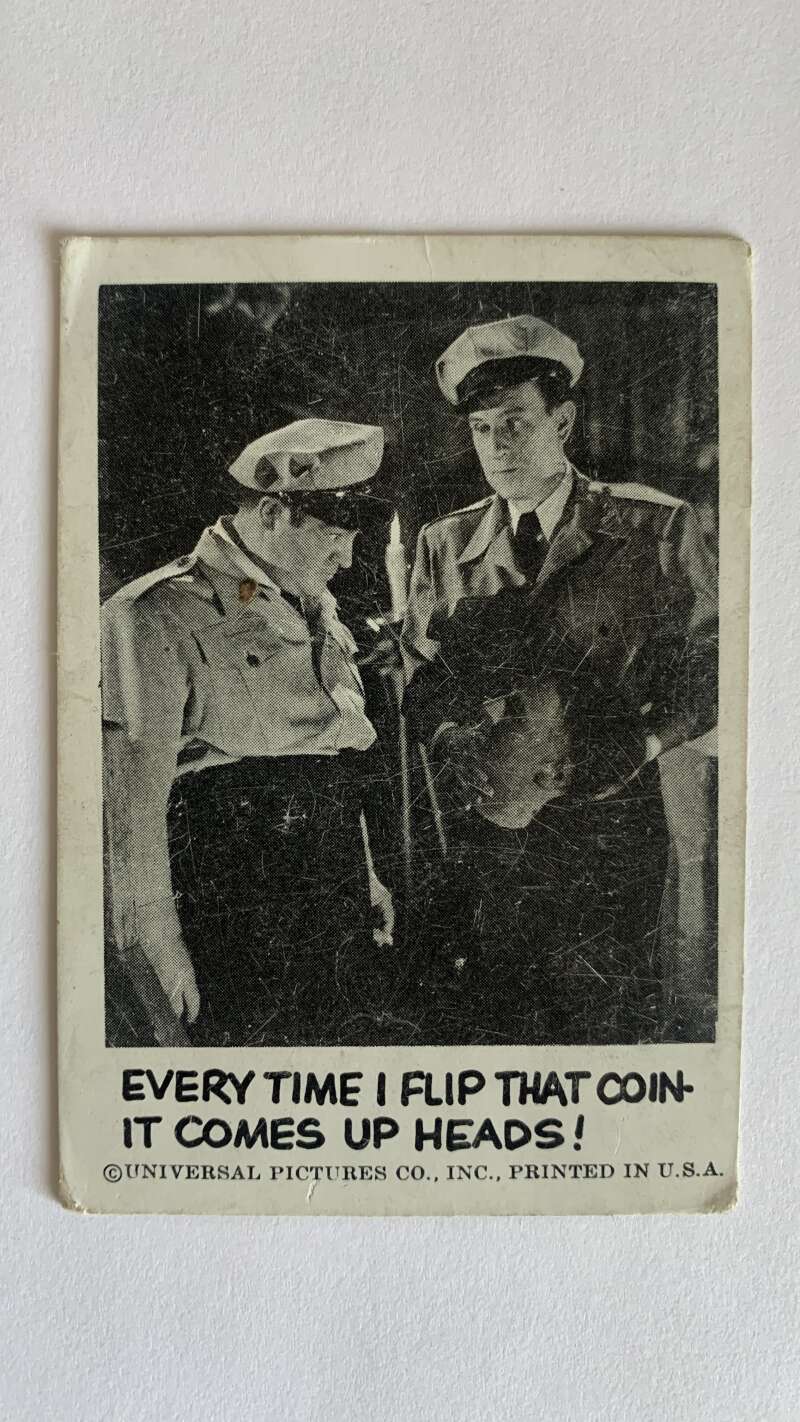 1961 Leaf Spook Stories #62 Every time I flip that coin comes up heads V47026