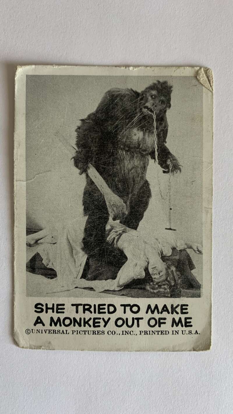 1961 Leaf Spook Stories #67 She tried to make a monkey out of me V47028