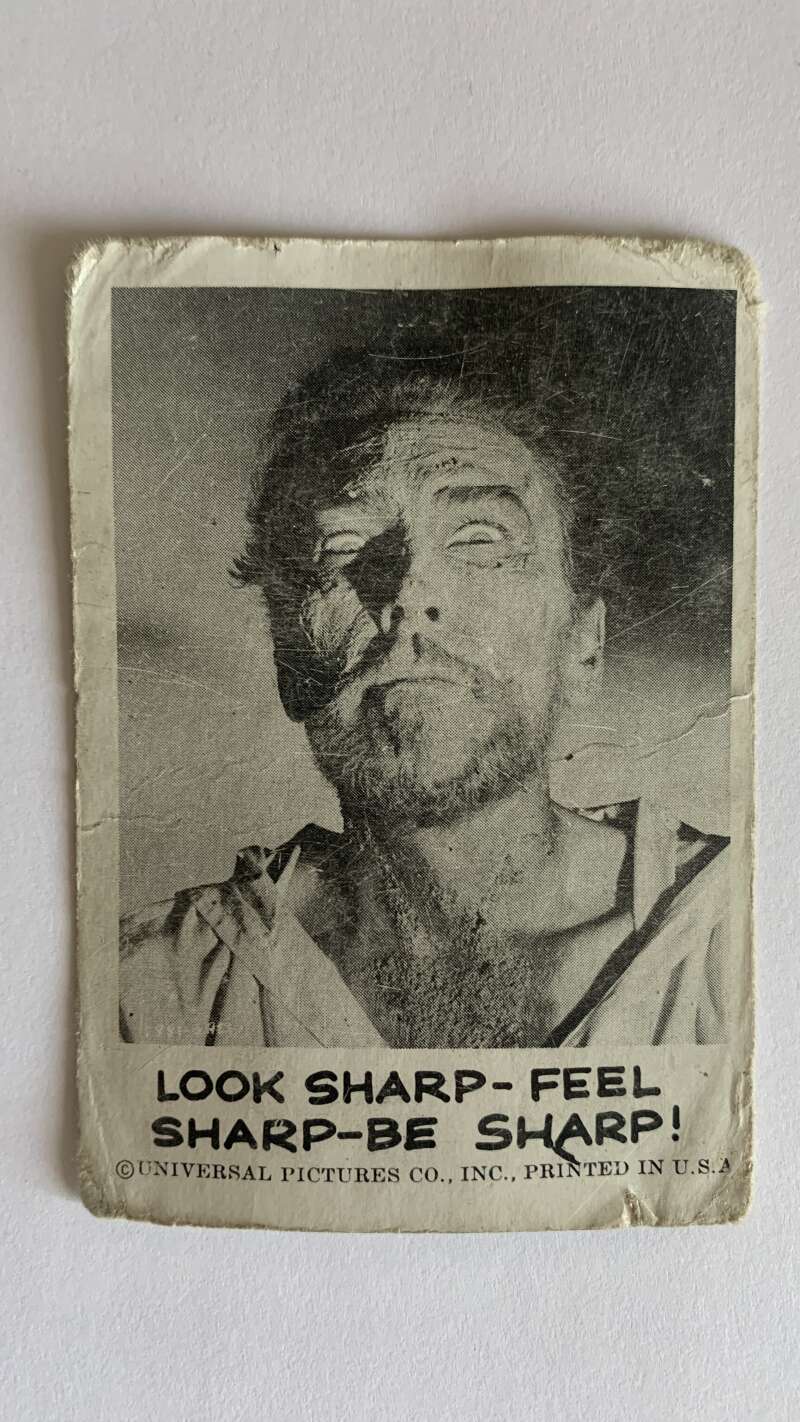 1961 Leaf Spook Stories #72 Look sharp Feel sharp Be sharp male V47033