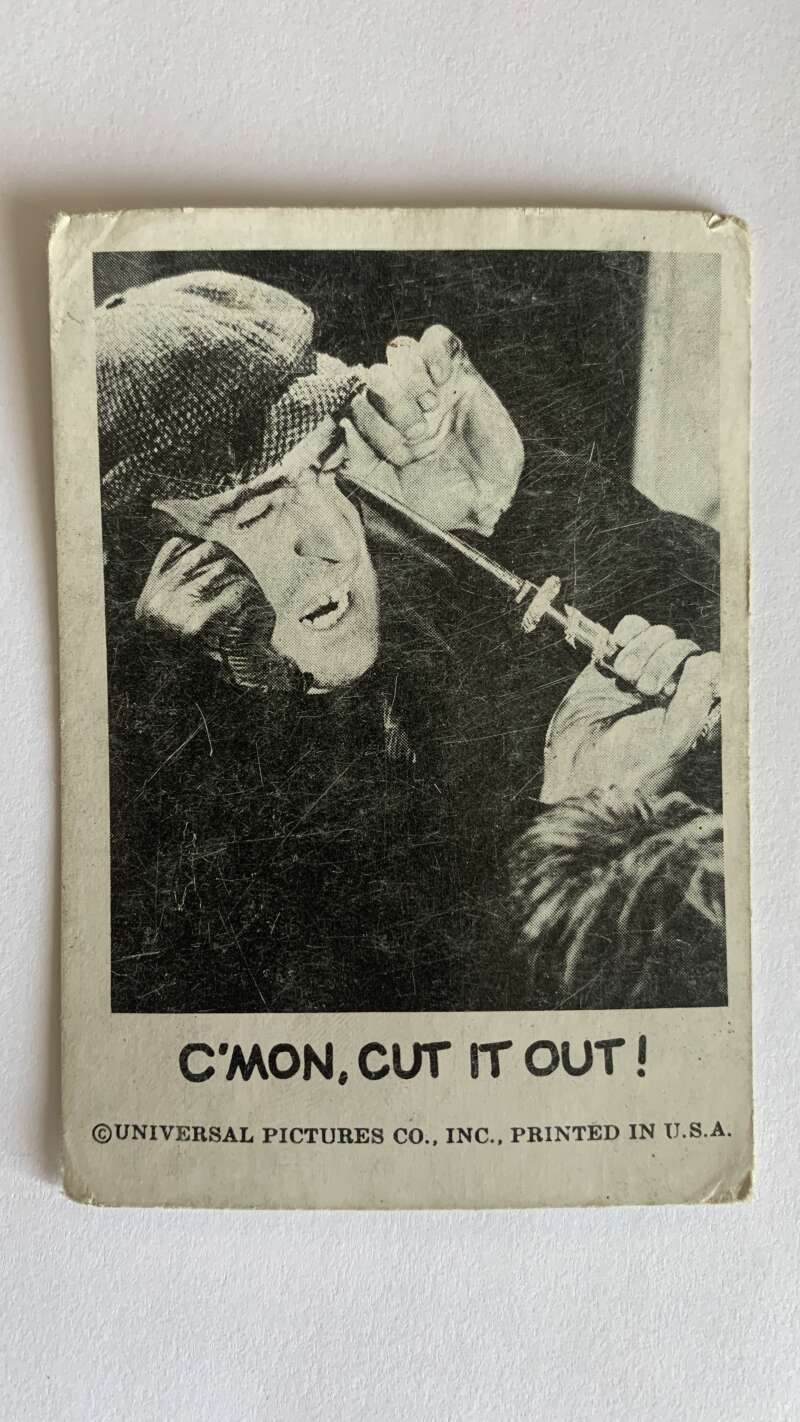1961 Leaf Spook Stories #77 C'mon cut it out V47034