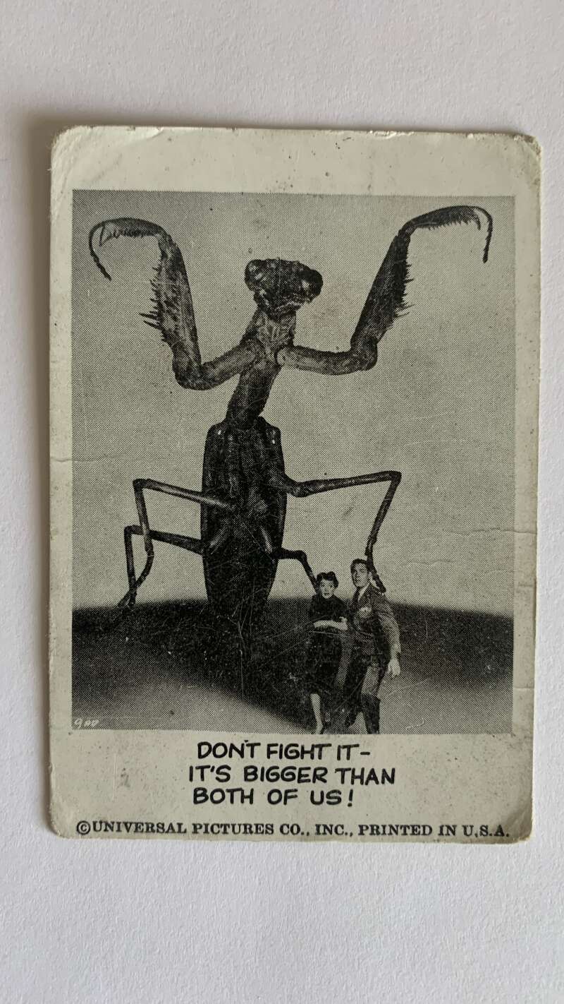 1961 Leaf Spook Stories #81 Don't fight it It's bigger than both of us V47036