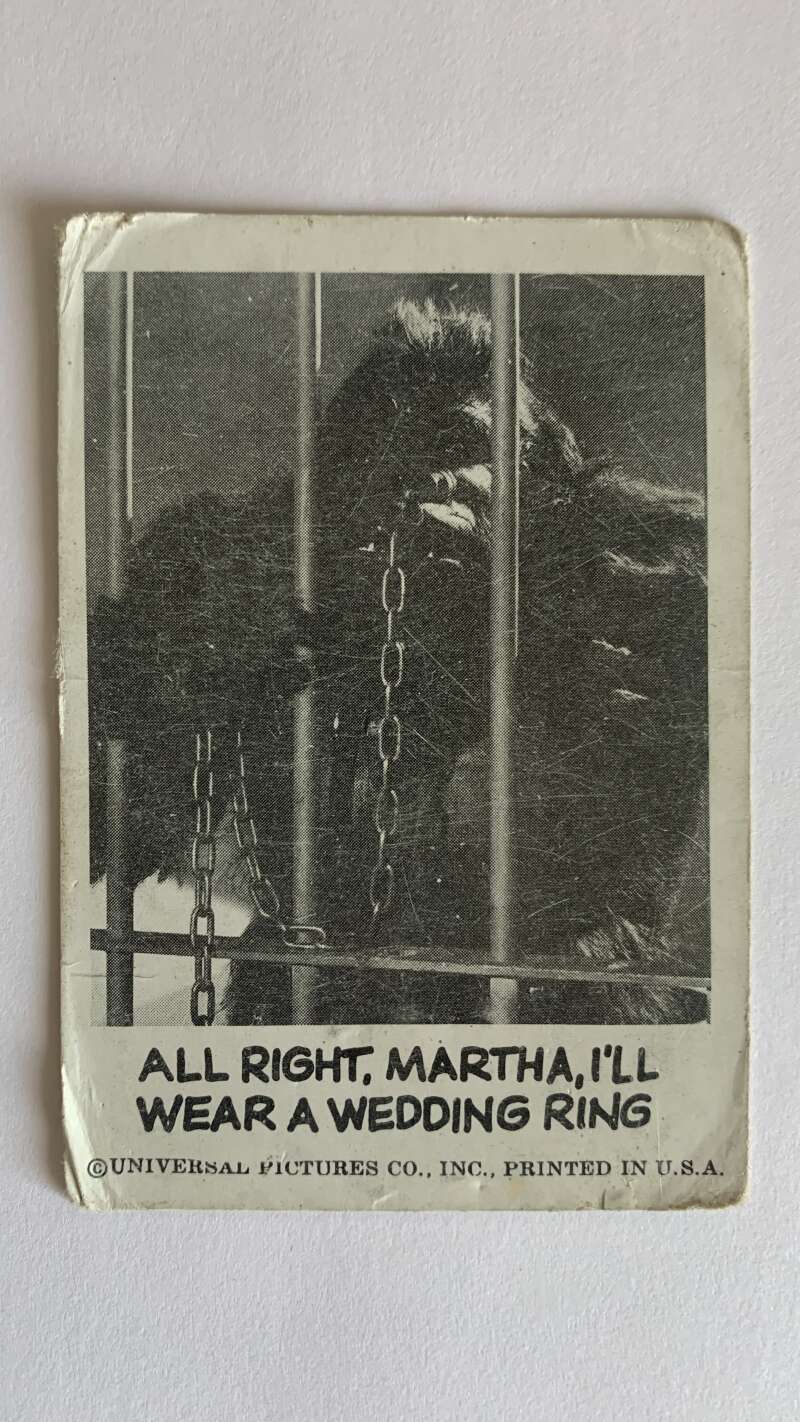 1961 Leaf Spook Stories #84 All right Martha I'll wear a wedding ring V47038