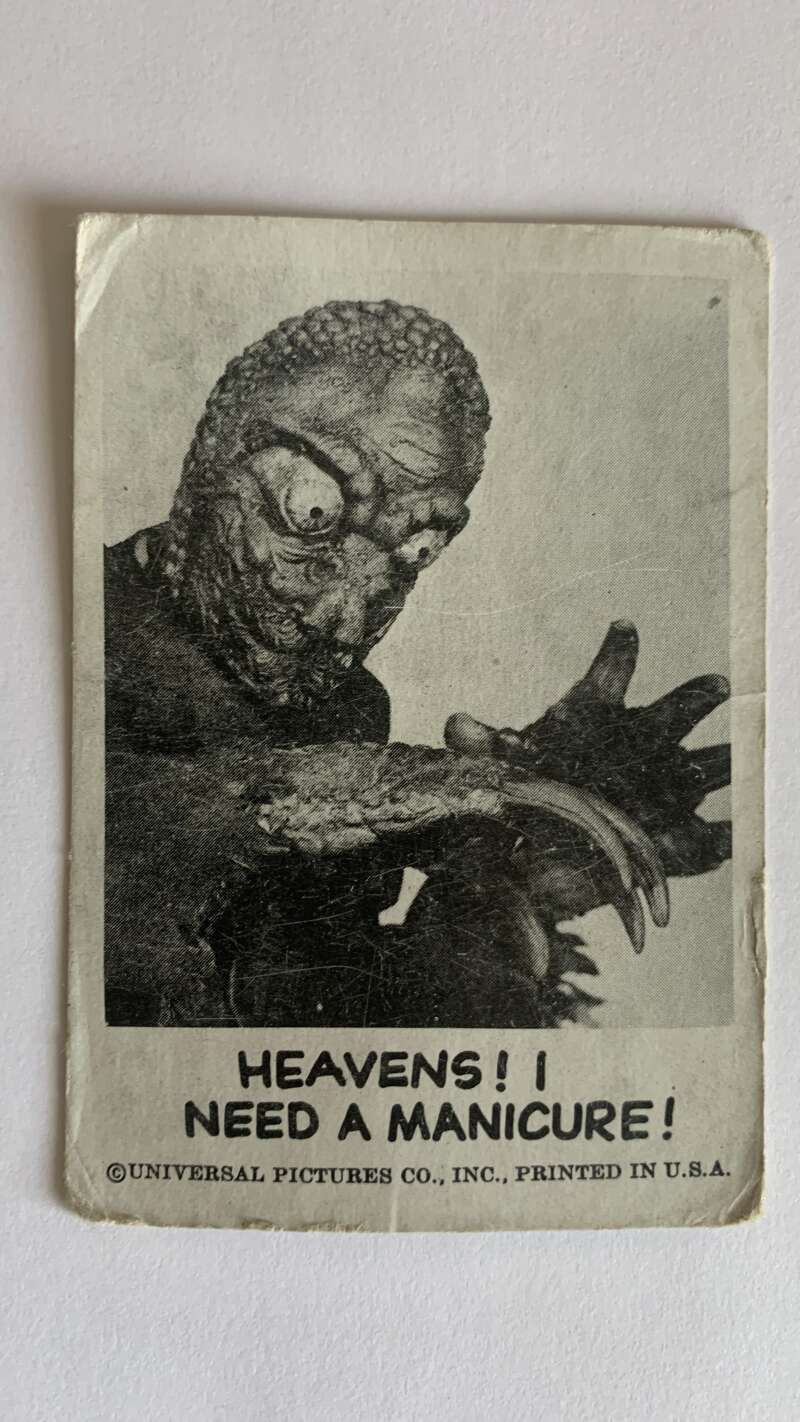 1961 Leaf Spook Stories #86 Heavens I need a manicure V47039