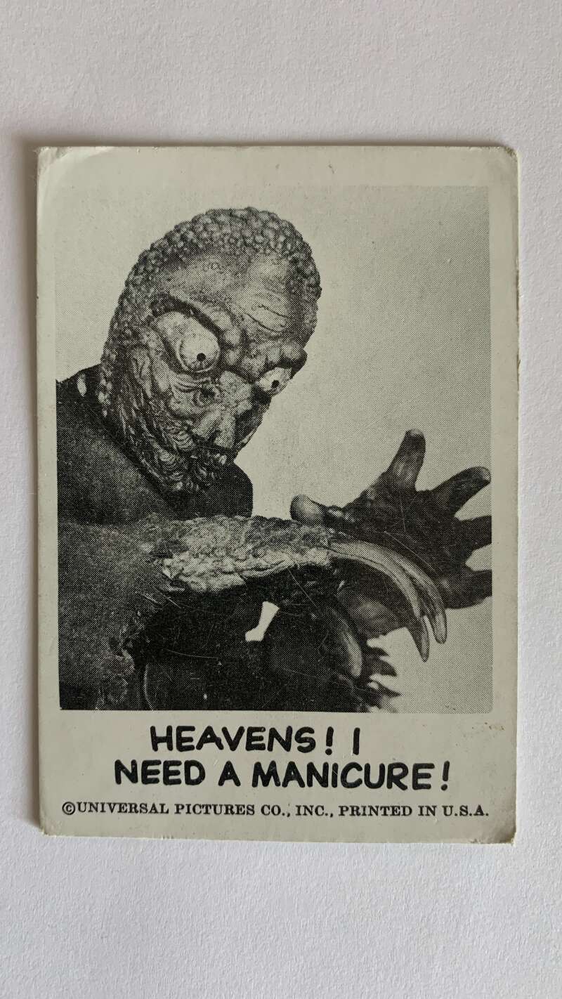 1961 Leaf Spook Stories #86 Heavens I need a manicure V47040