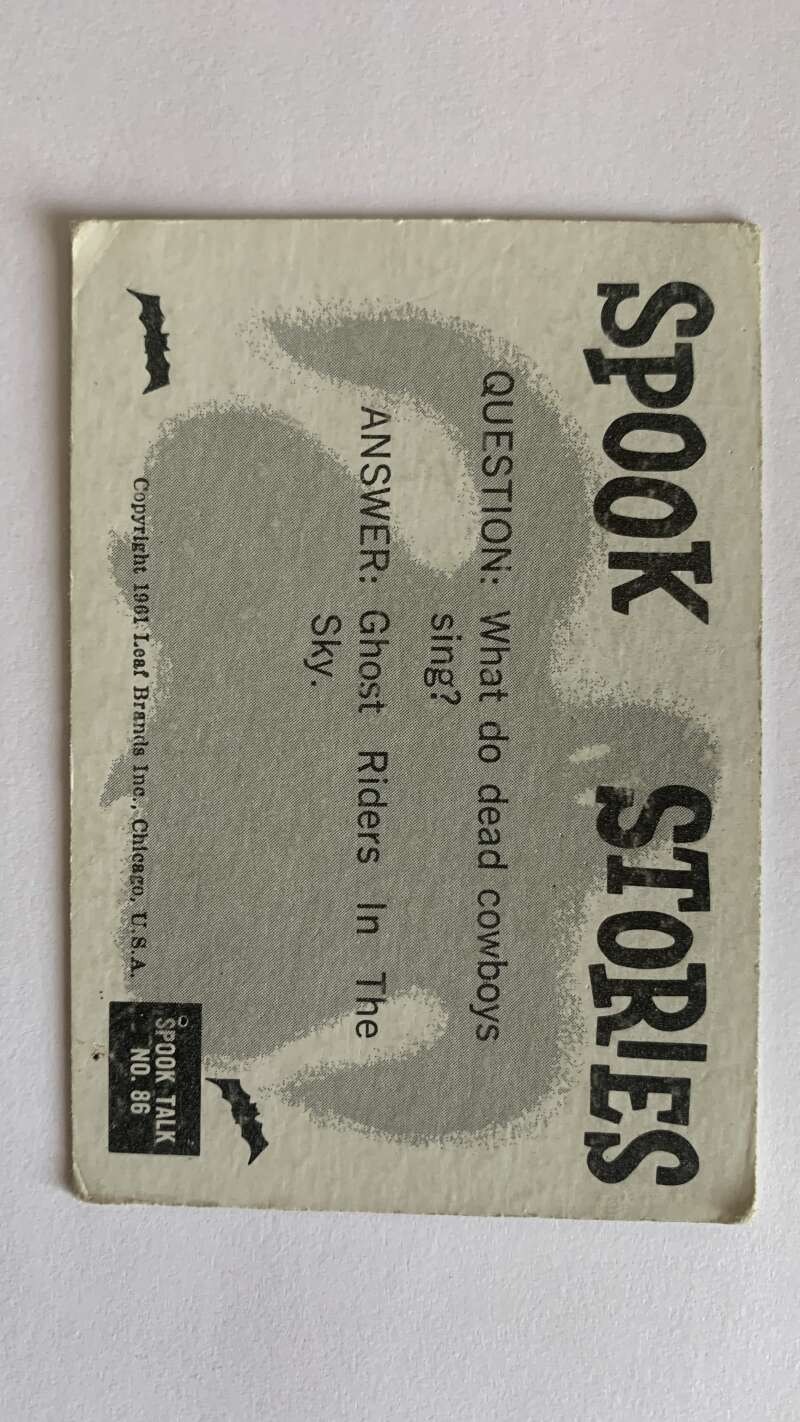 1961 Leaf Spook Stories #86 Heavens I need a manicure V47040