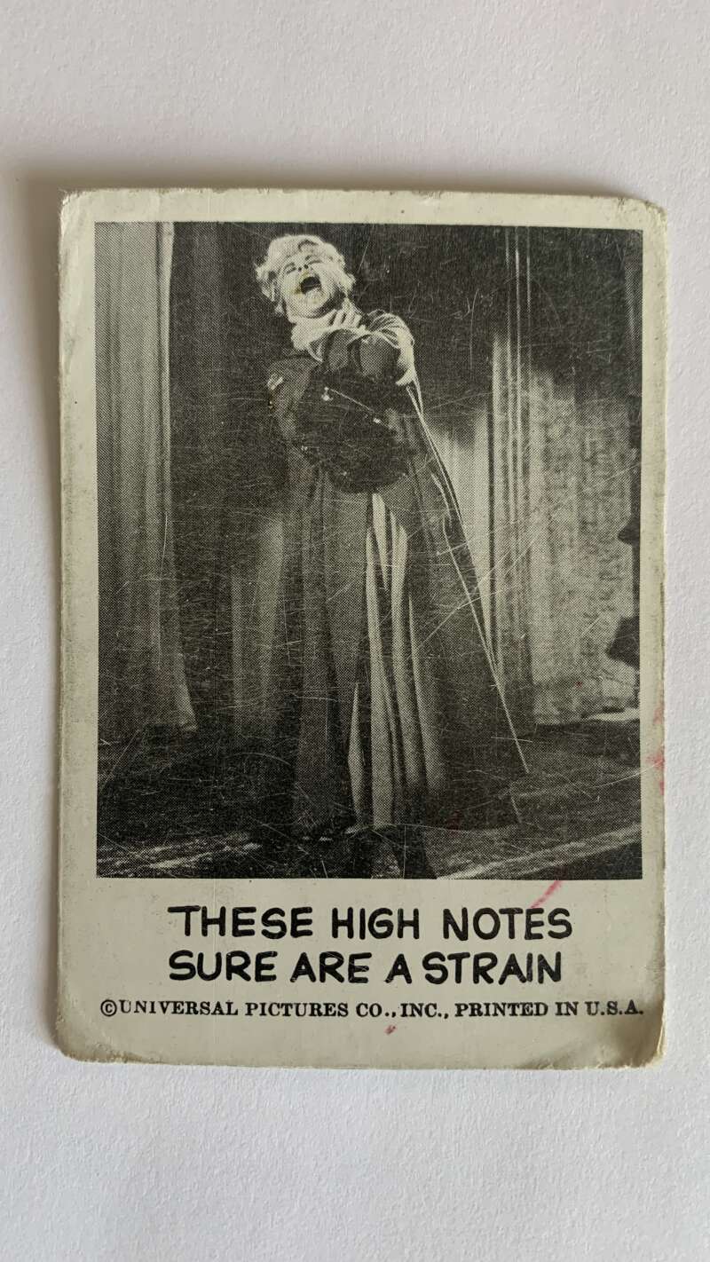 1961 Leaf Spook Stories #88 These high notes sure are a strain V47041