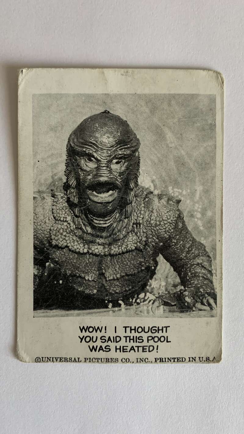 1961 Leaf Spook Stories #97 Wow! I thought you said this pool V47042