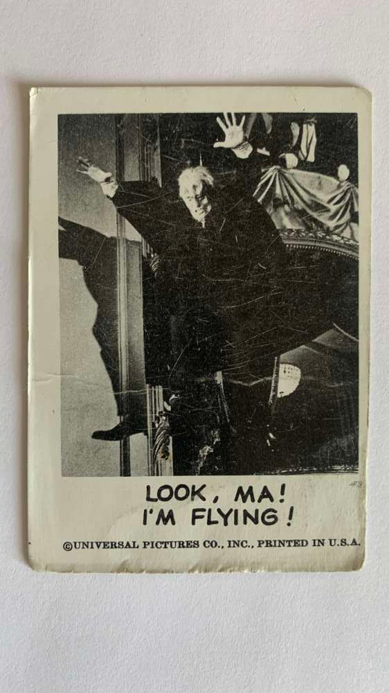 1961 Leaf Spook Stories #106 Look Ma I'm flying V47043