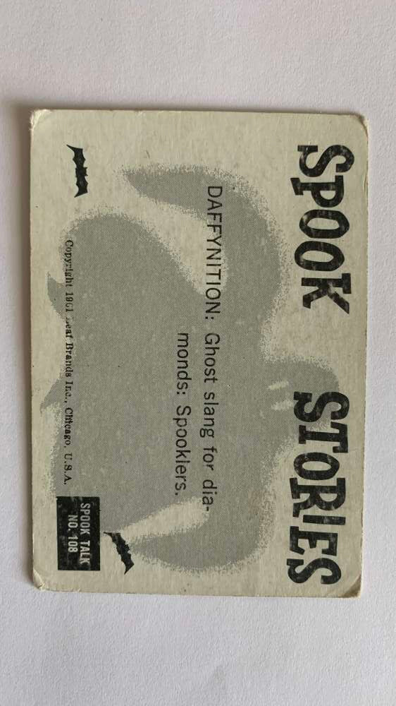 1961 Leaf Spook Stories #108 Anyone for basketball V47044