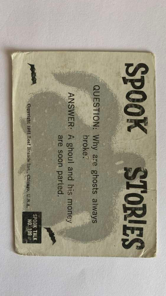 1961 Leaf Spook Stories #109 Boy These Texas are really something V47045