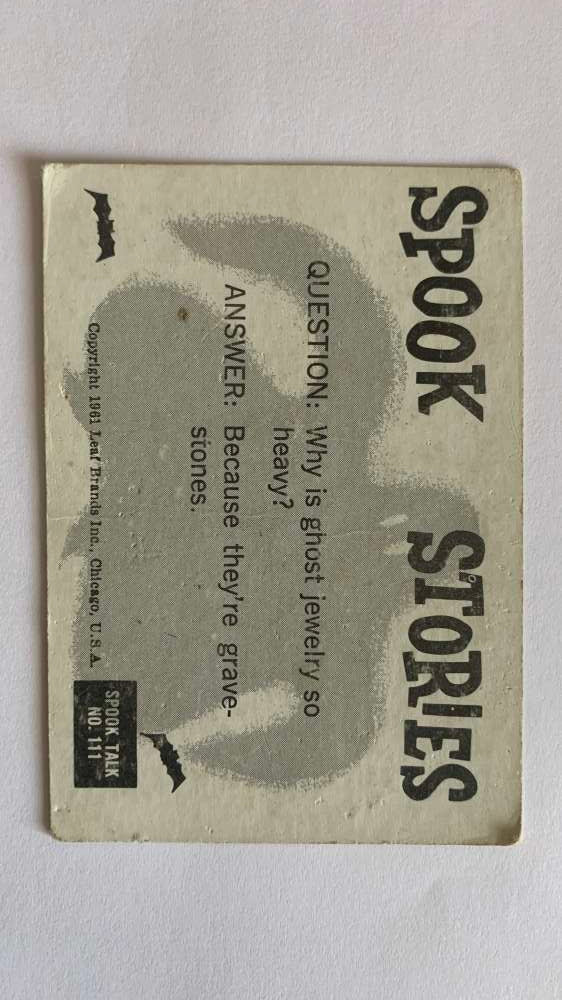1961 Leaf Spook Stories #111 It's not your looks It's your personality V47048