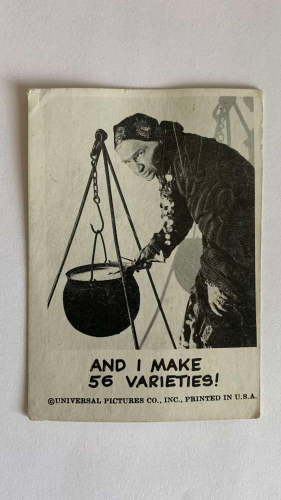 1961 Leaf Spook Stories #136 And I make 56 varieties V47057