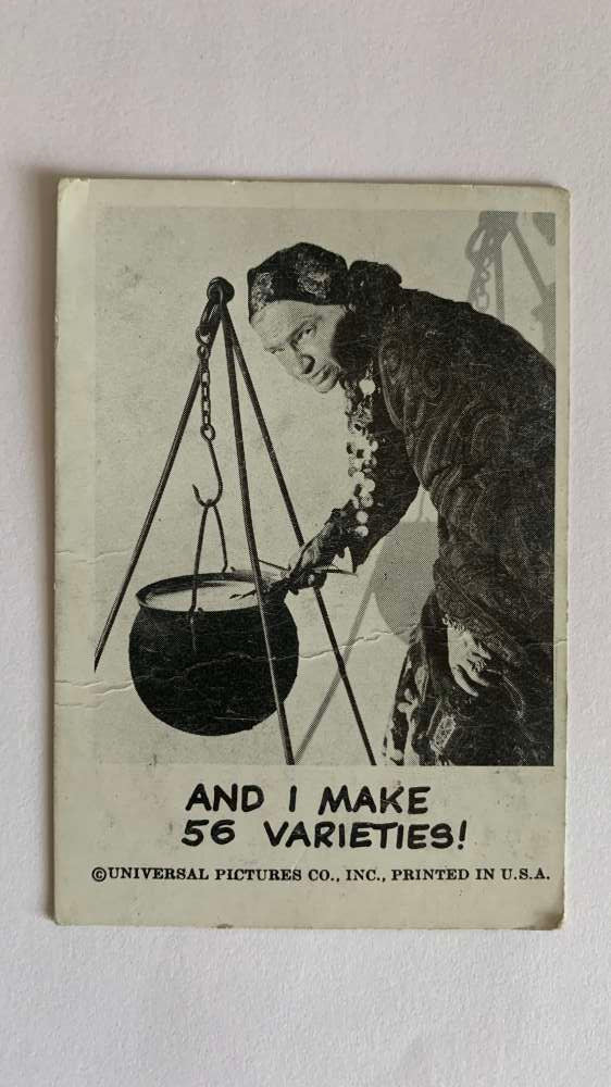 1961 Leaf Spook Stories #136 And I make 56 varieties V47058